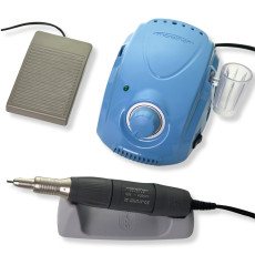 Фрезер для маникюра Marathon-3 Champion голубой с ручкой H35SP1 35000 об./мин. 45вт с педалью